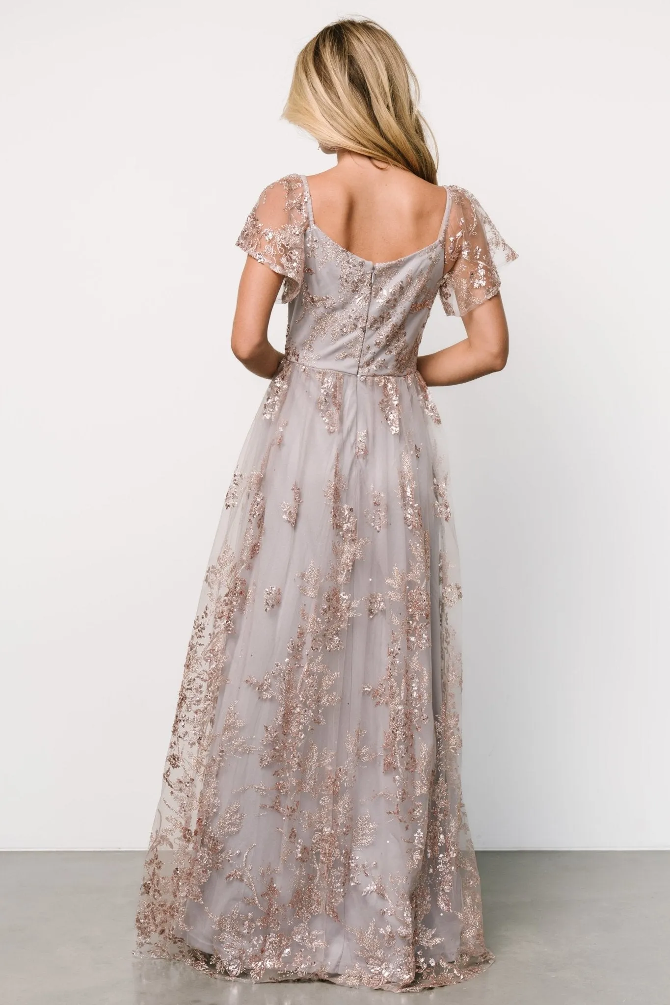 Corinne Shimmer Maxi Gown | Lavender sold by Baltic Born product image thumbnail 5