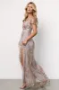 Corinne Shimmer Maxi Gown | Lavender sold by Baltic Born