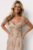 Corinne Shimmer Maxi Gown | Champagne sold by Baltic Born