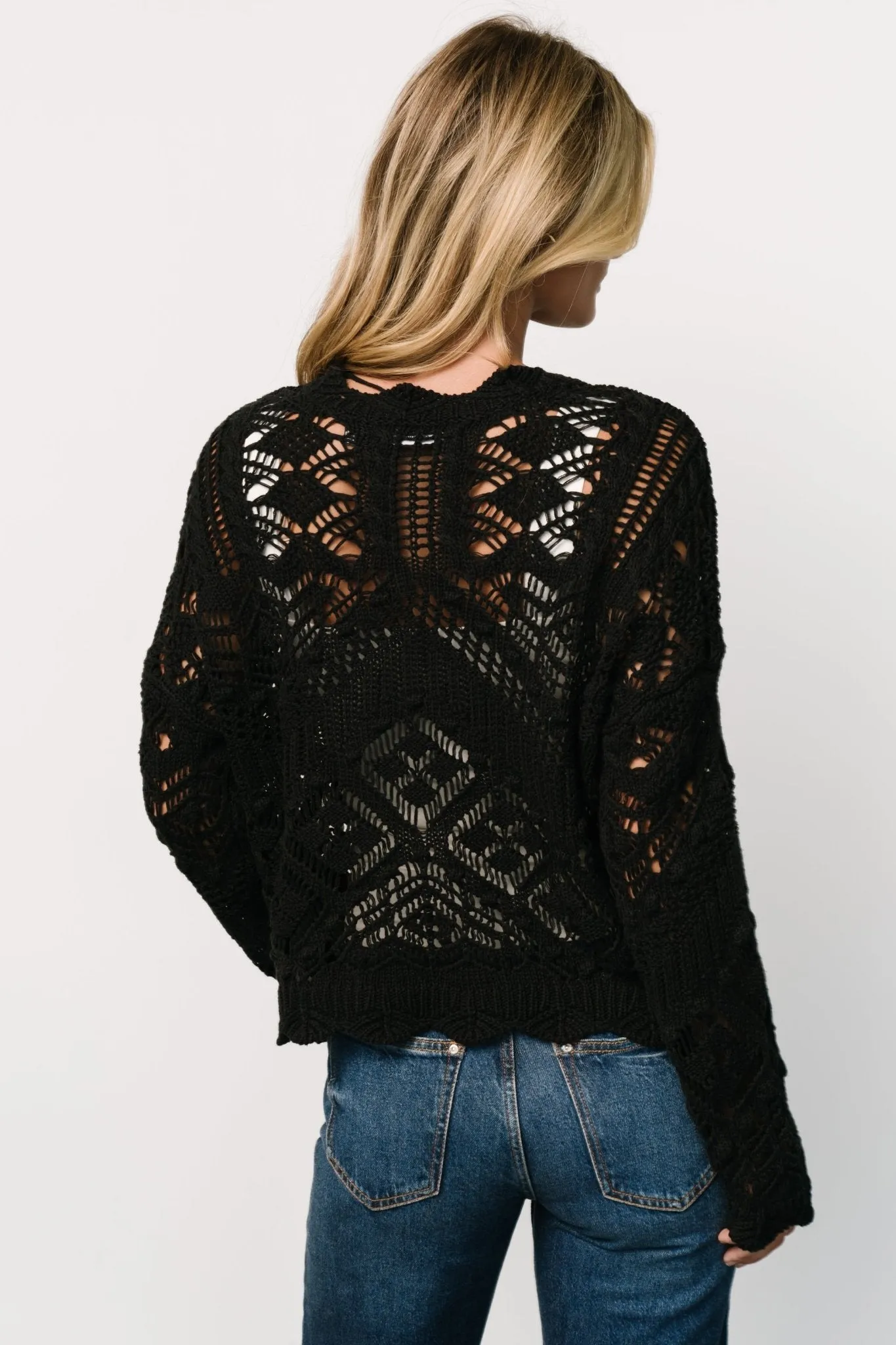 Roseburg Knit Sweater Top | Black sold by Baltic Born product image thumbnail 5