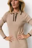 Shantel Polo Dress | Taupe + Black sold by Baltic Born