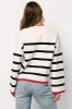 Madilyn Striped Sweater | Off White + Black sold by Baltic Born