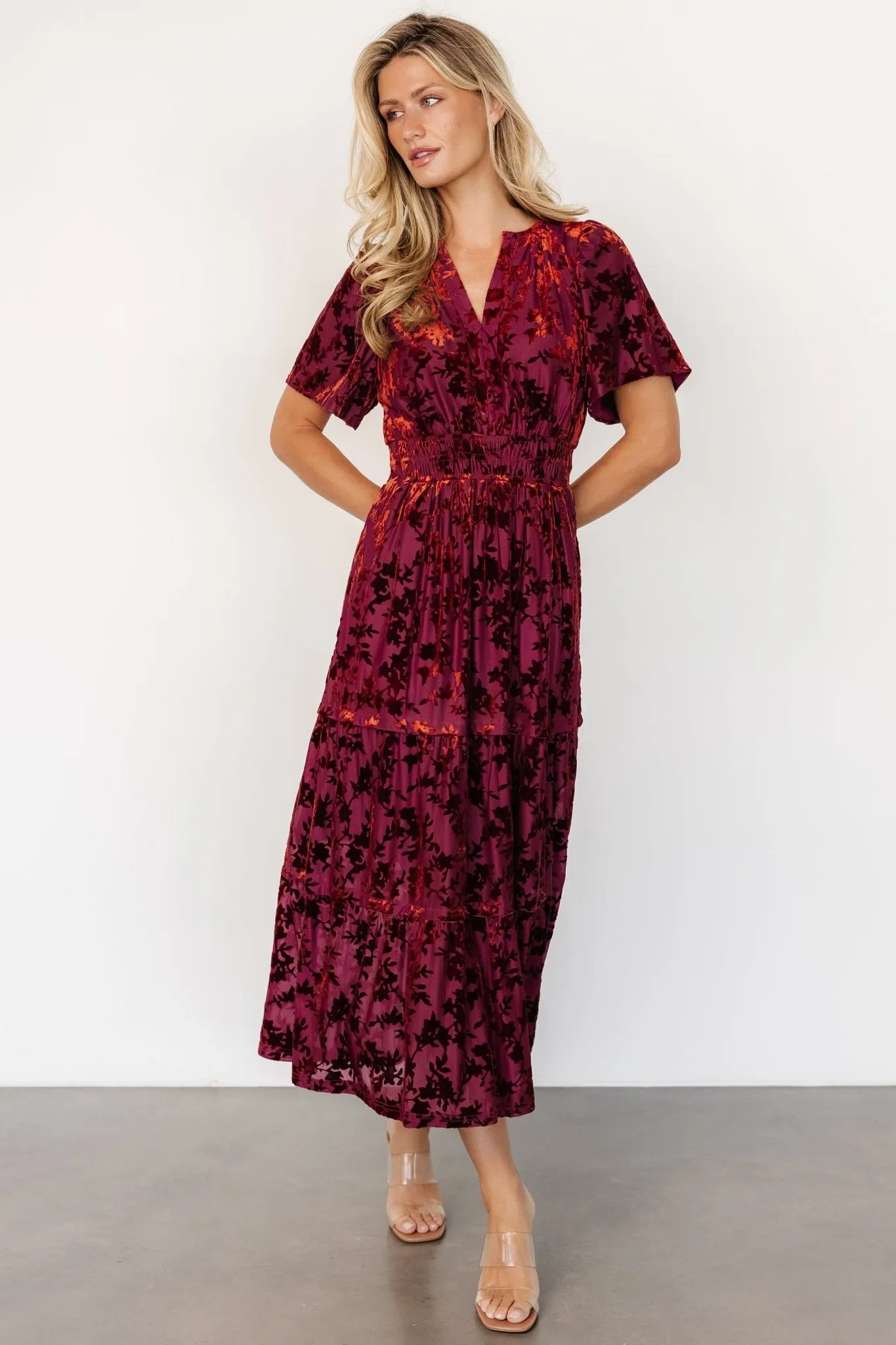 Bronwyn Velvet Dress | Rust sold by Baltic Born product image thumbnail 4