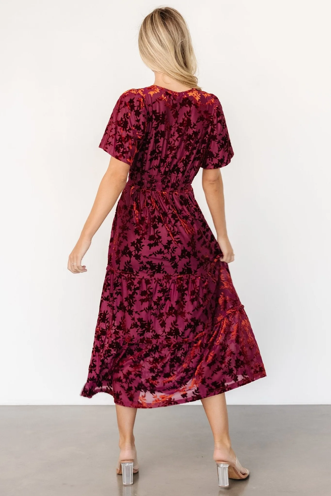 Bronwyn Velvet Dress | Rust sold by Baltic Born product image thumbnail 5
