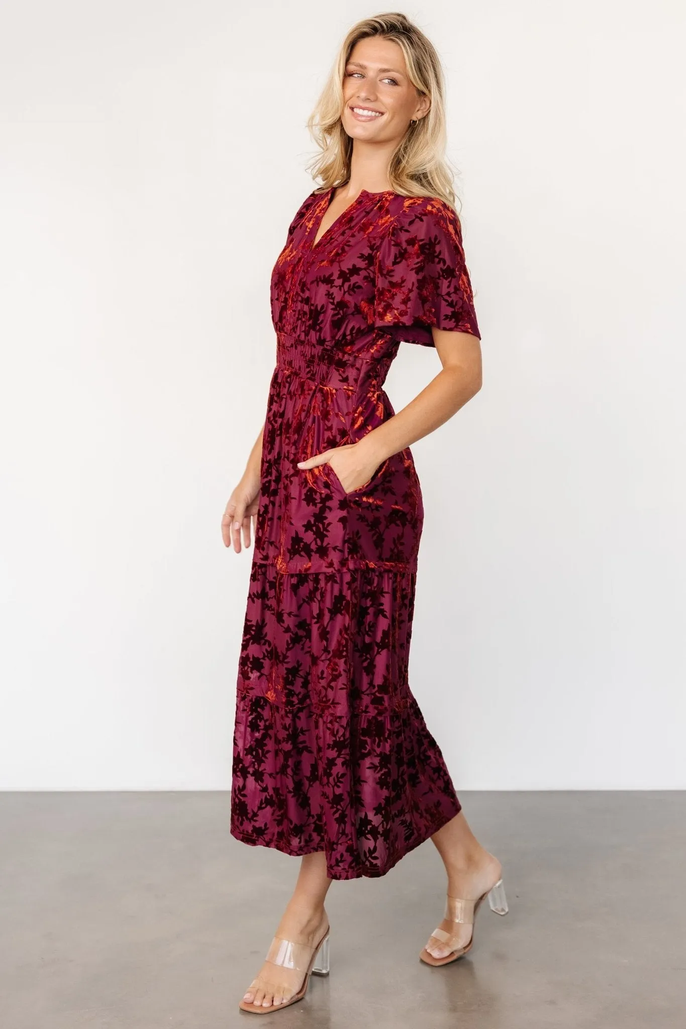 Bronwyn Velvet Dress | Rust sold by Baltic Born product image thumbnail 3