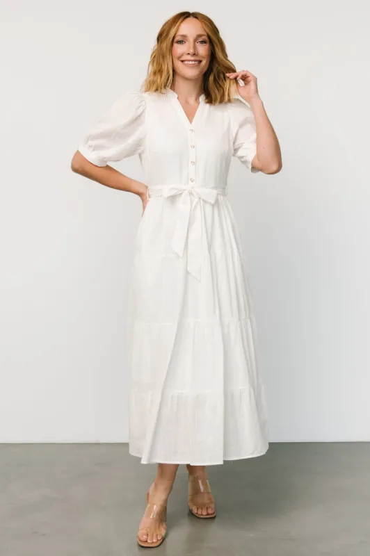 Camille Maxi Dress | Off White sold by Baltic Born