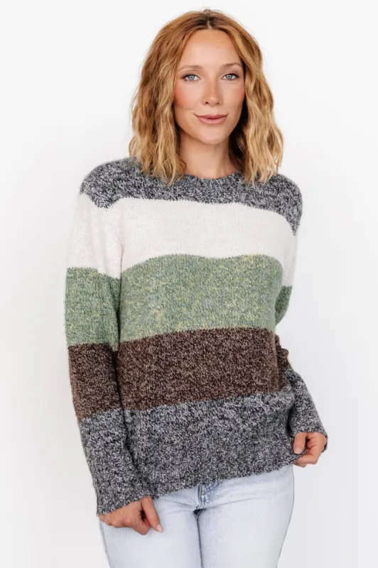 Ledger Sweater | Multi Stripe sold by Baltic Born