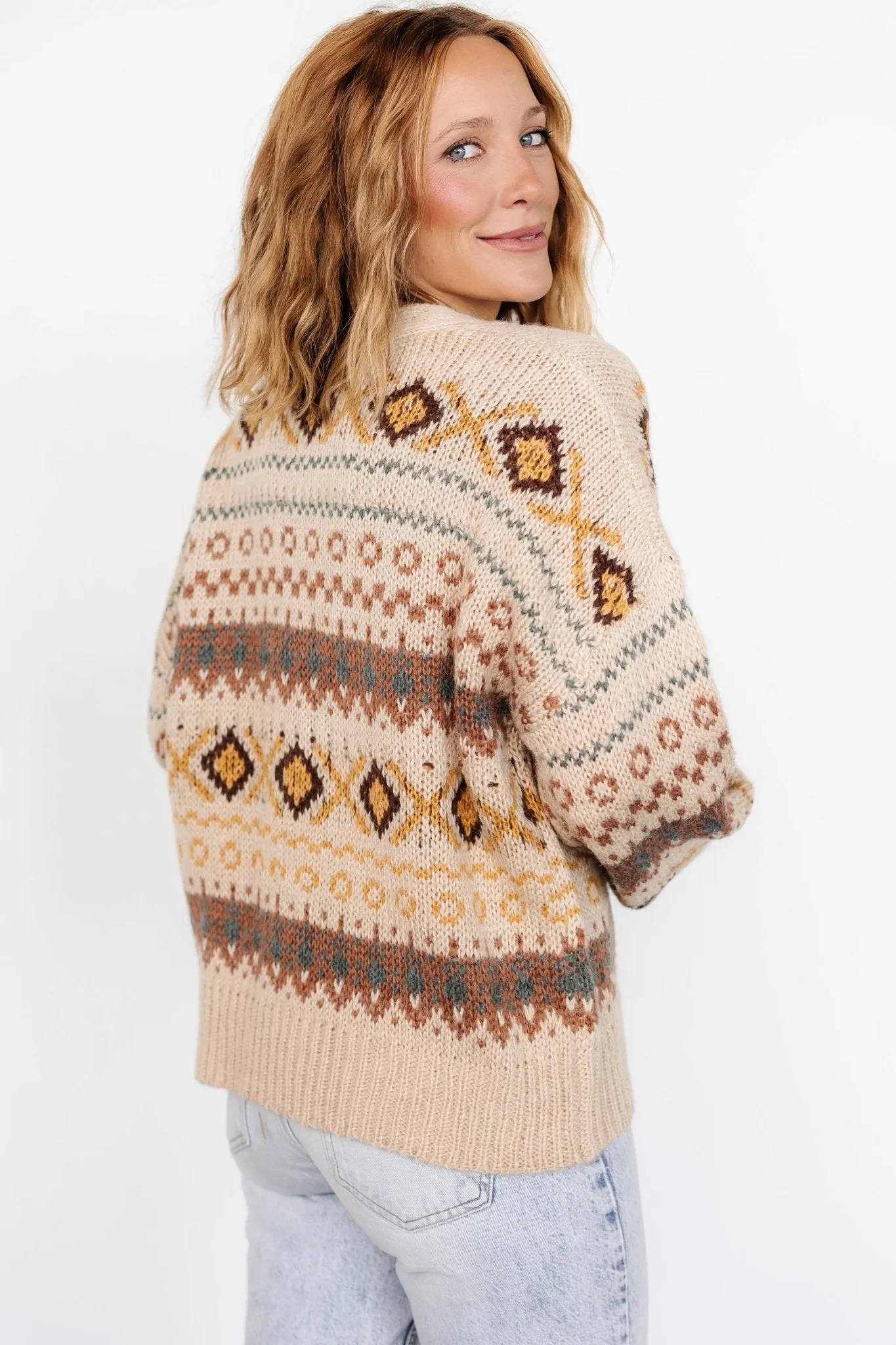 Cody Knit Cardigan | Taupe Multi sold by Baltic Born product image thumbnail 2