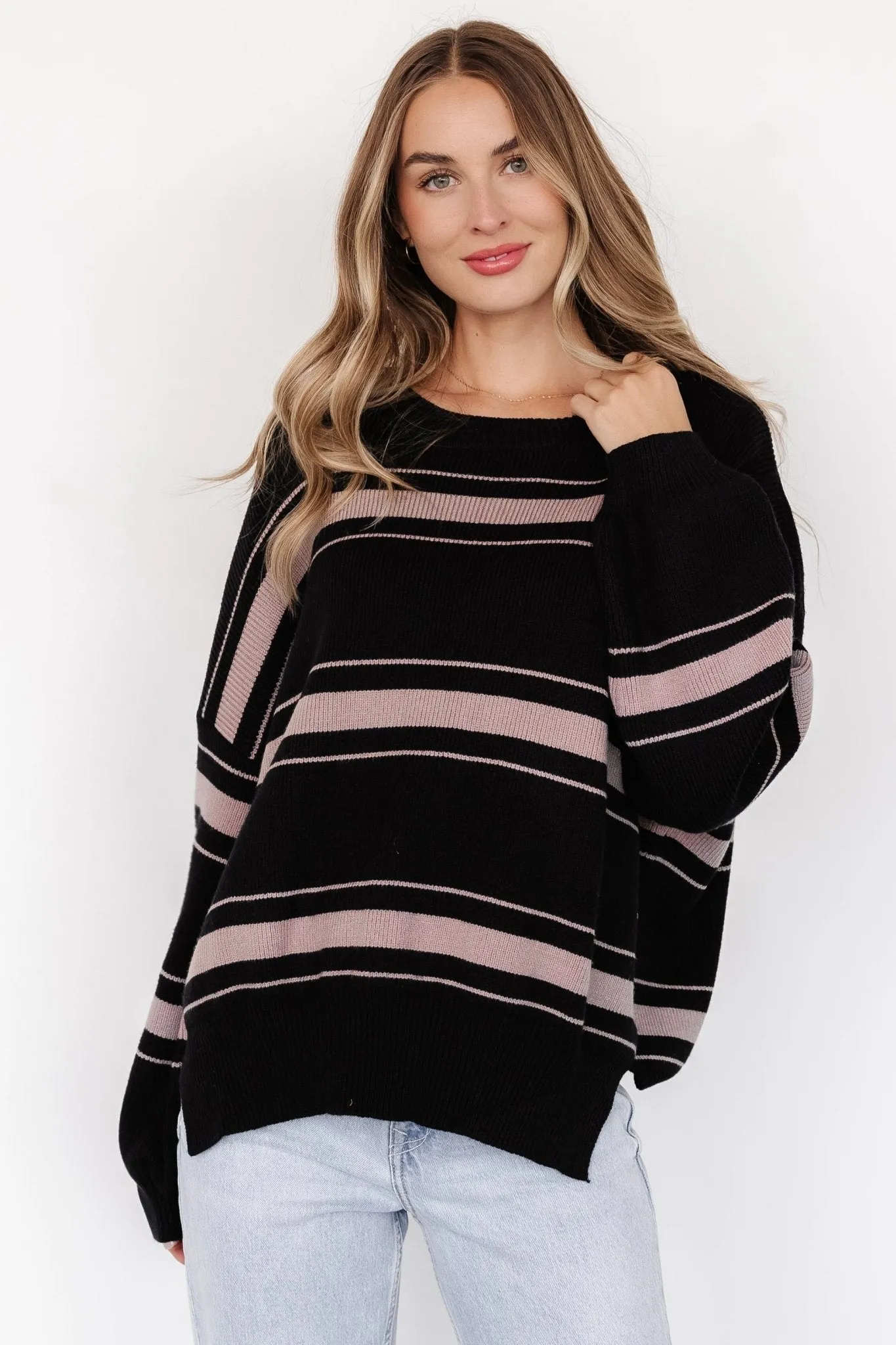 Charlie Striped Sweater | Black sold by Baltic Born product image thumbnail 3