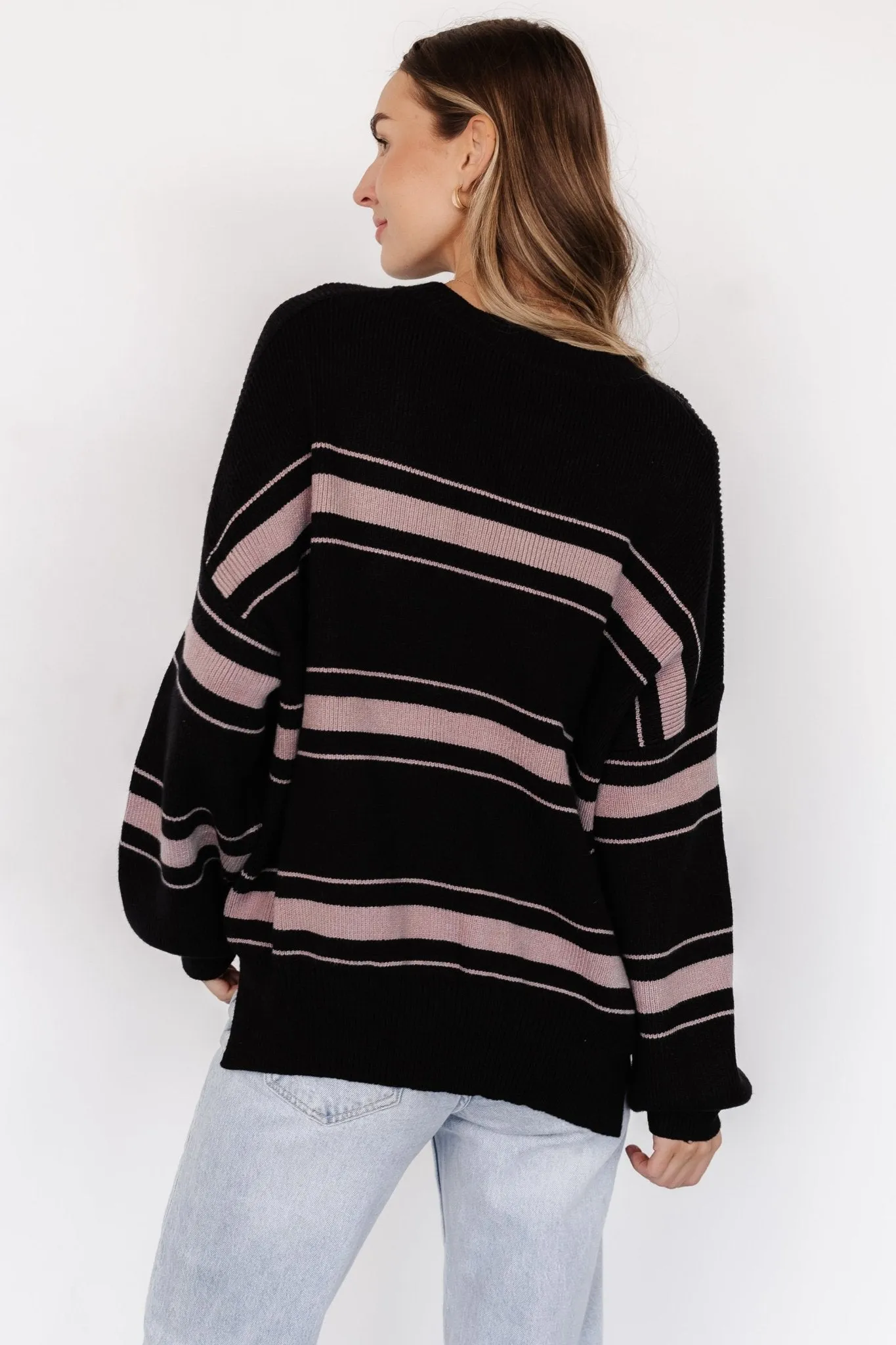 Charlie Striped Sweater | Black sold by Baltic Born product image thumbnail 4