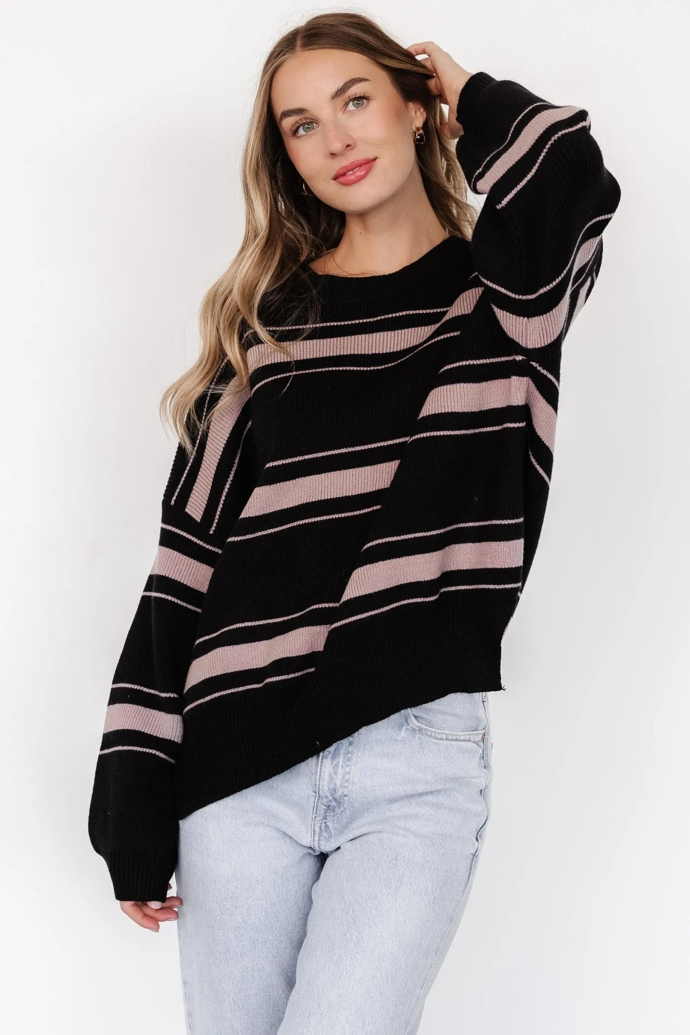 Charlie Striped Sweater | Black sold by Baltic Born product image thumbnail 5