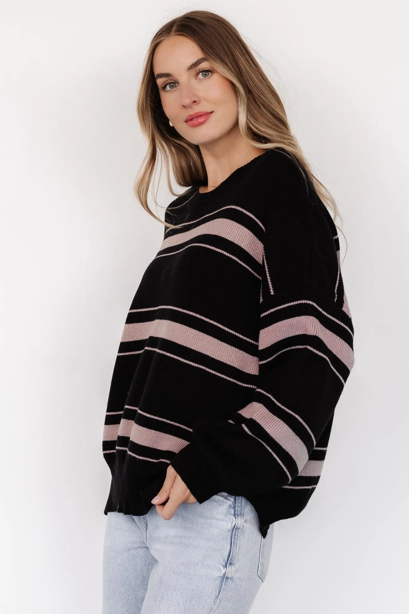 Charlie Striped Sweater | Black sold by Baltic Born product image thumbnail 2