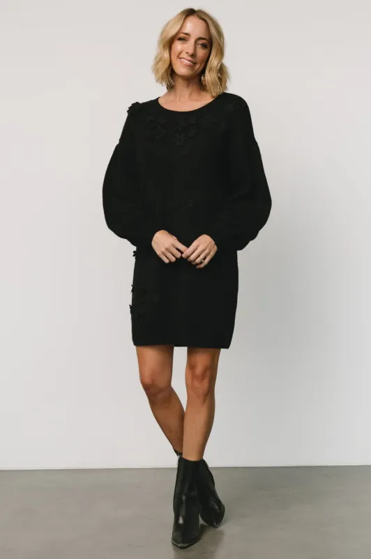Margaux Sweater Dress | Black sold by Baltic Born