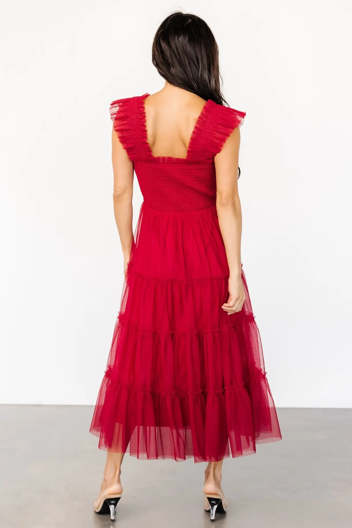 Emma Smocked Tulle Dress | Scarlet sold by Baltic Born product image thumbnail 5
