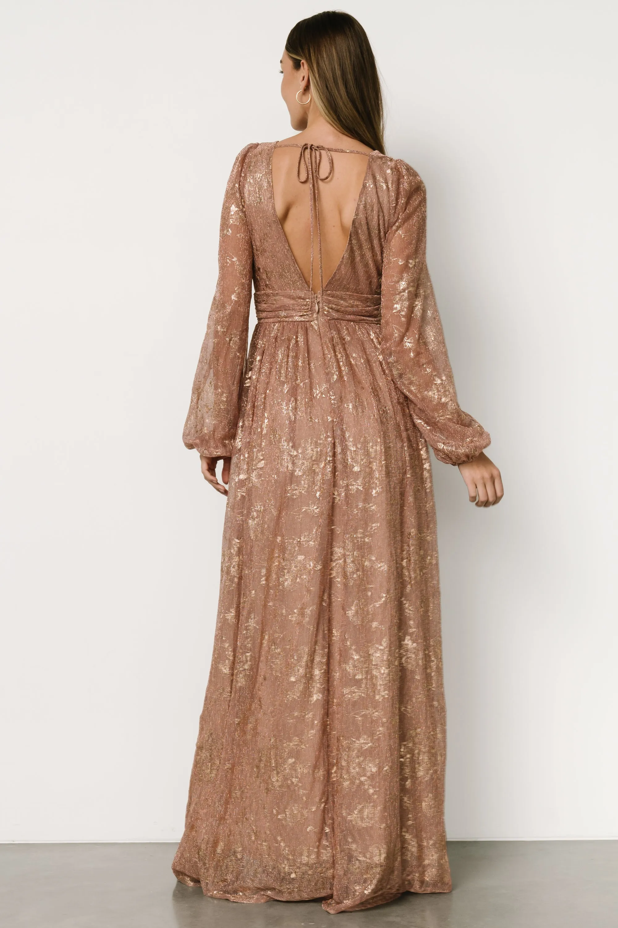 Charlene Maxi Dress | Rose Gold sold by Baltic Born product image thumbnail 2