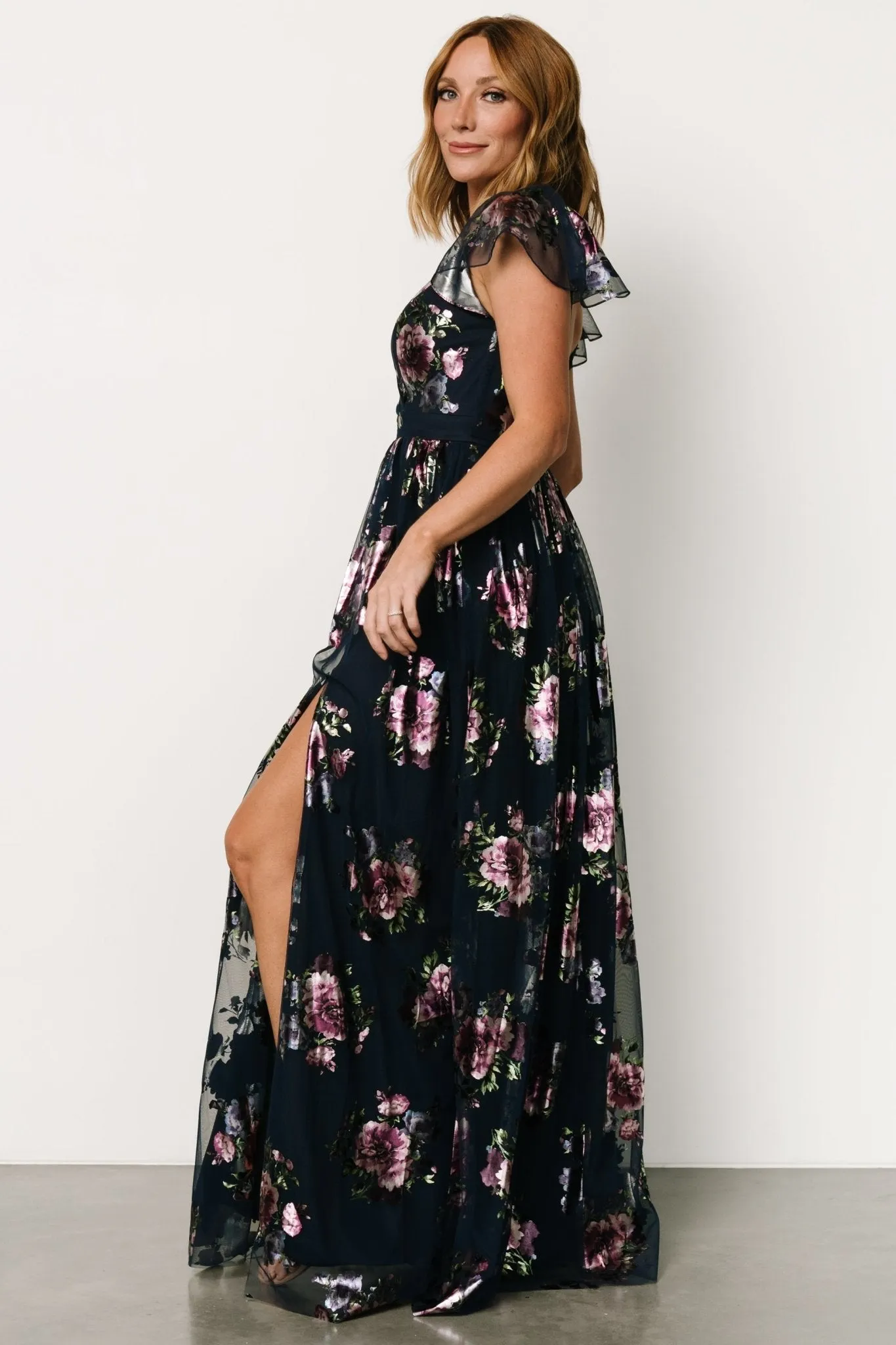 Devany Maxi Dress | Navy Multi sold by Baltic Born product image thumbnail 3