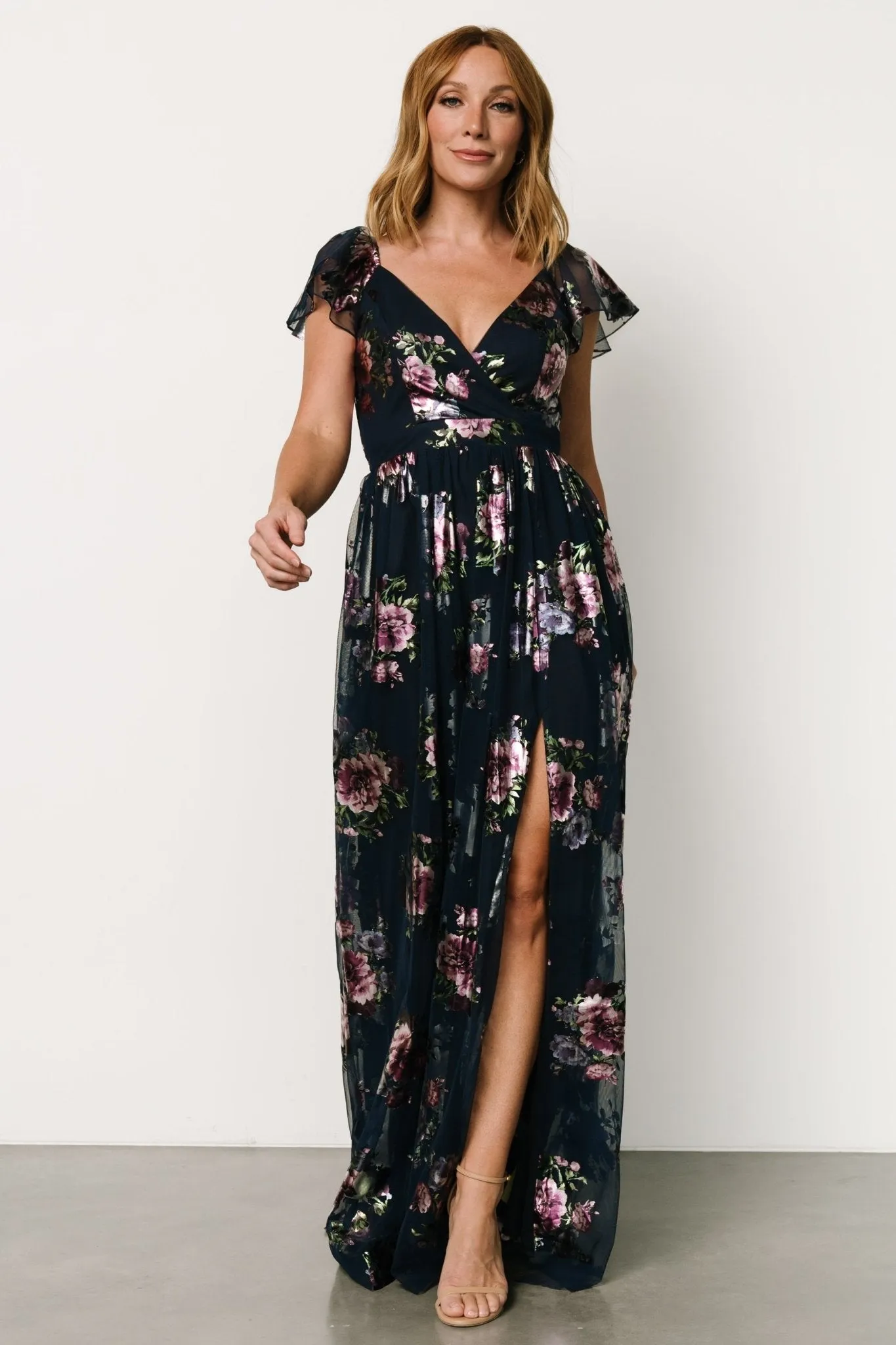 Devany Maxi Dress | Navy Multi sold by Baltic Born product image thumbnail 4