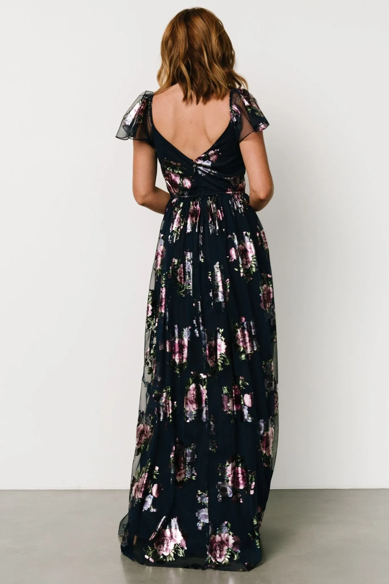 Devany Maxi Dress | Navy Multi sold by Baltic Born product image thumbnail 5