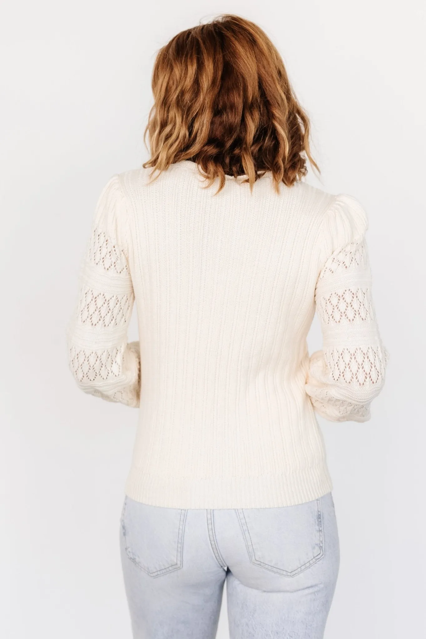 April Knit Sweater | Cream sold by Baltic Born product image thumbnail 4
