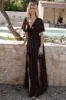 Veronica Velvet Maxi Dress | Espresso sold by Baltic Born
