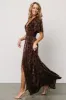 Veronica Velvet Maxi Dress | Espresso sold by Baltic Born
