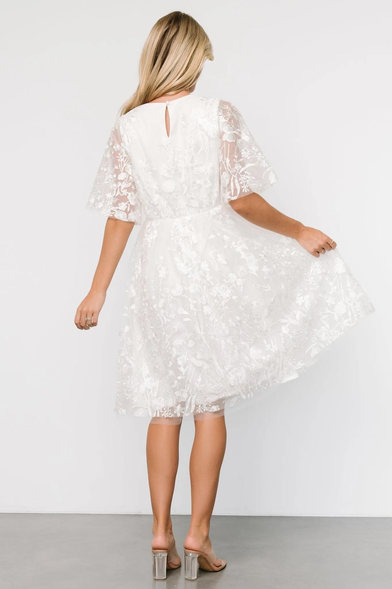 Duchess Tulle Dress | White Garden sold by Baltic Born product image thumbnail 4