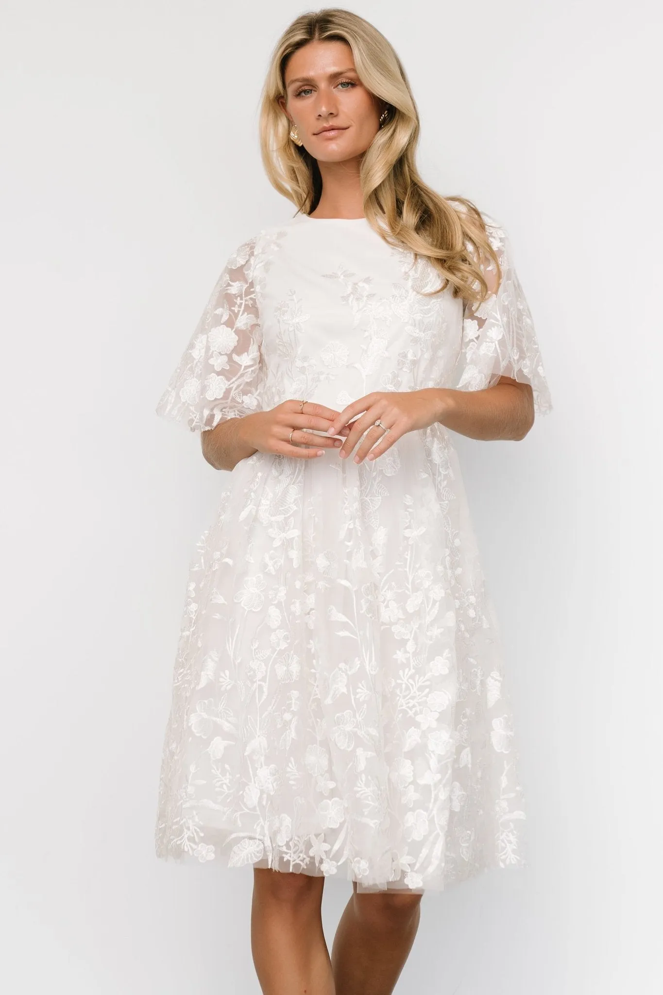 Duchess Tulle Dress | White Garden sold by Baltic Born product image thumbnail 2