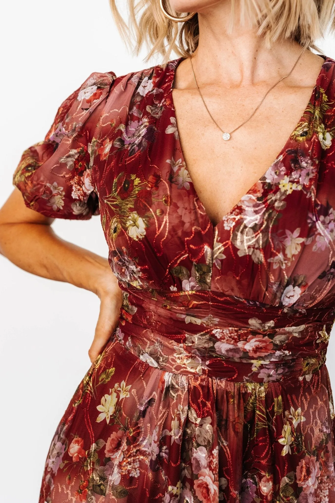 Ardley Maxi Dress | Rust Multi Floral sold by Baltic Born product image thumbnail 4