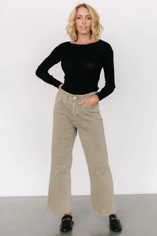 Spence Denim Pants | Olive sold by Baltic Born