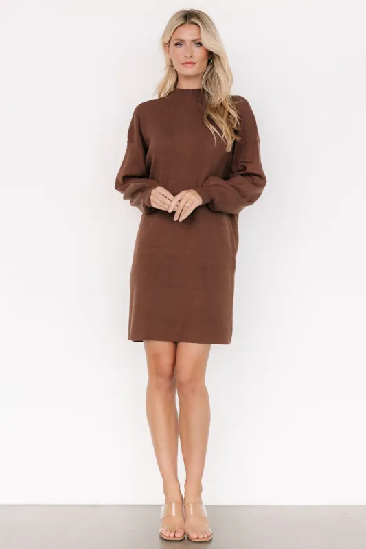 Jennings Sweater Dress | Brown sold by Baltic Born