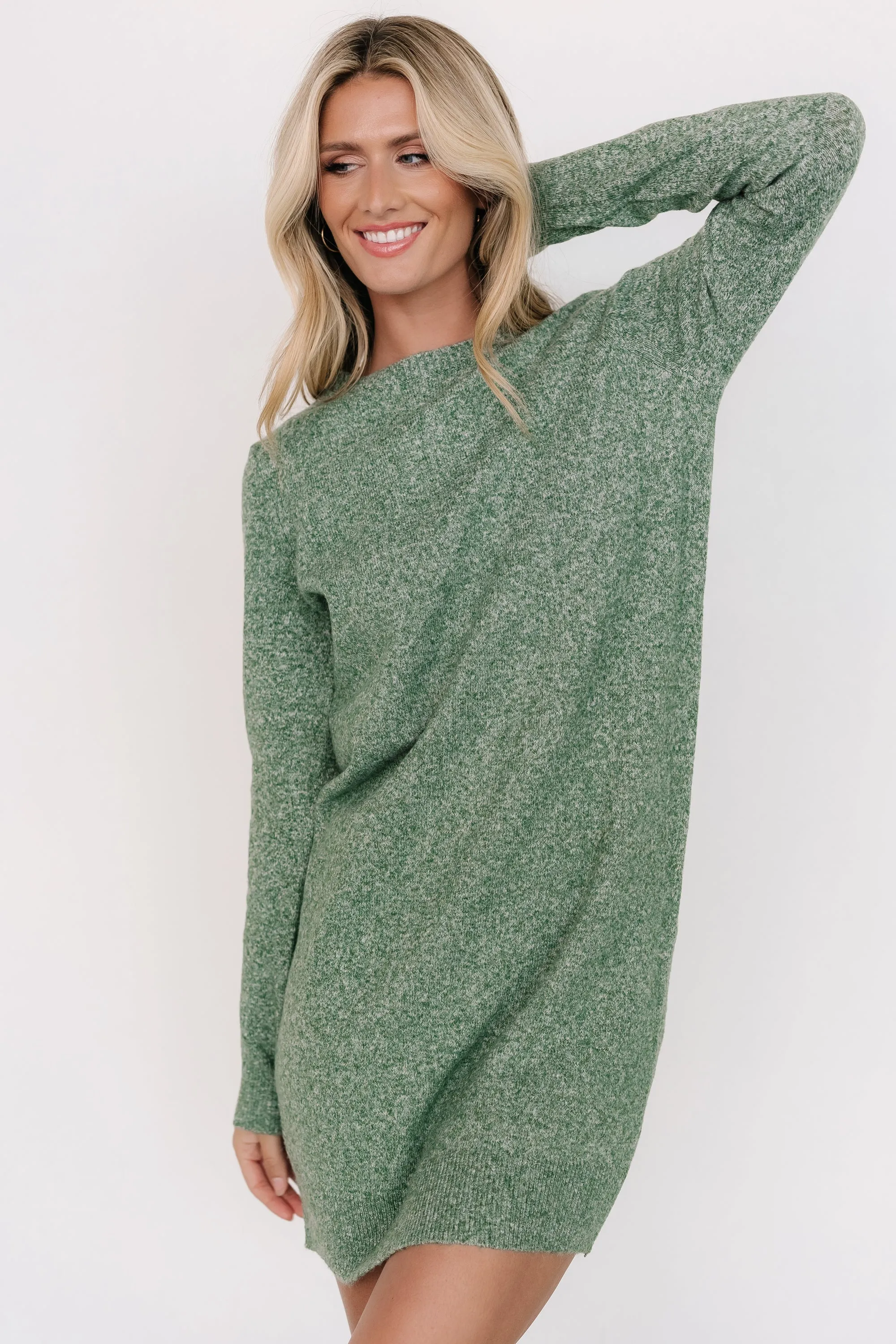 Miller Sweater Dress | Heather Green sold by Baltic Born product image thumbnail 2