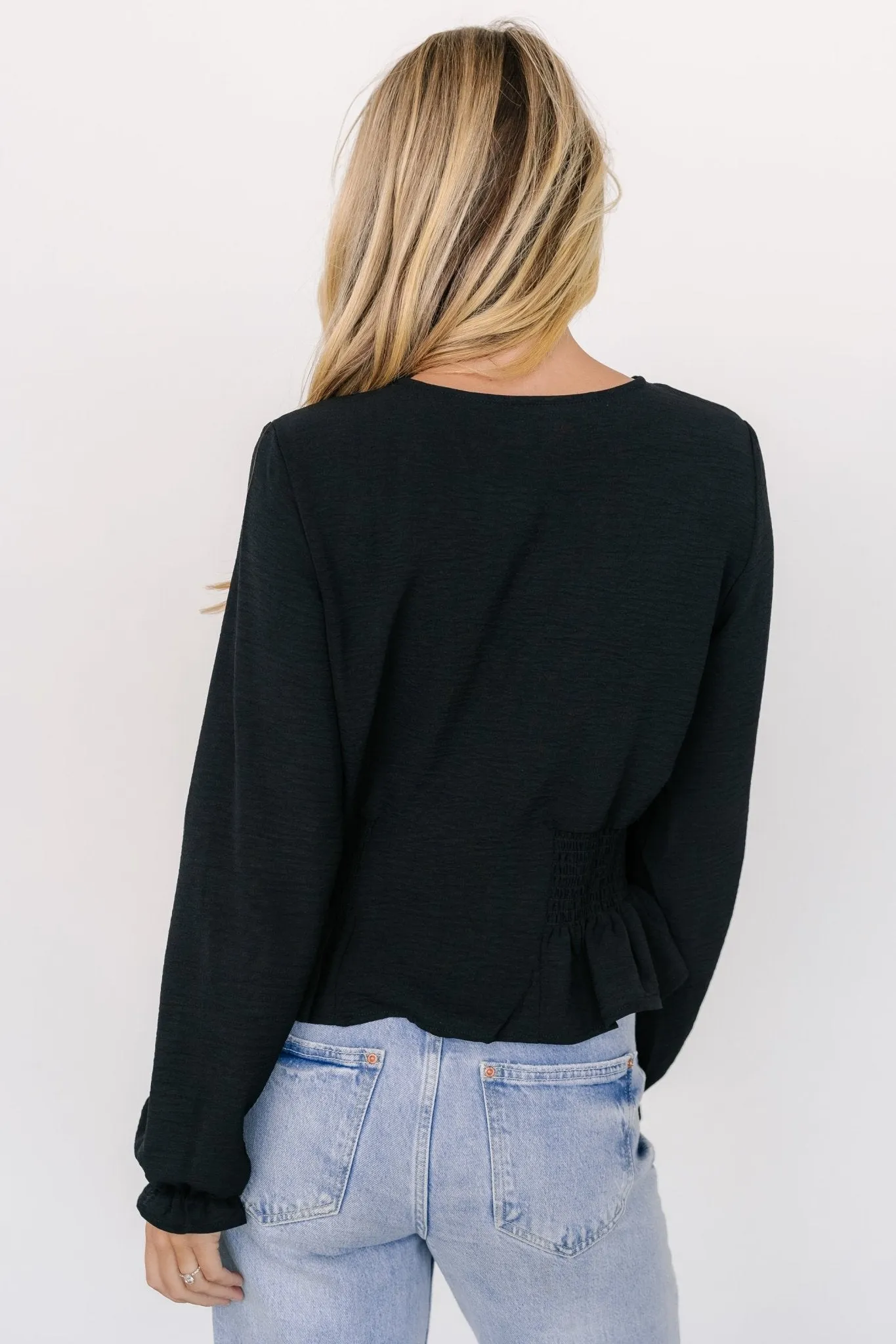 Siena Button Top | Black sold by Baltic Born product image thumbnail 4
