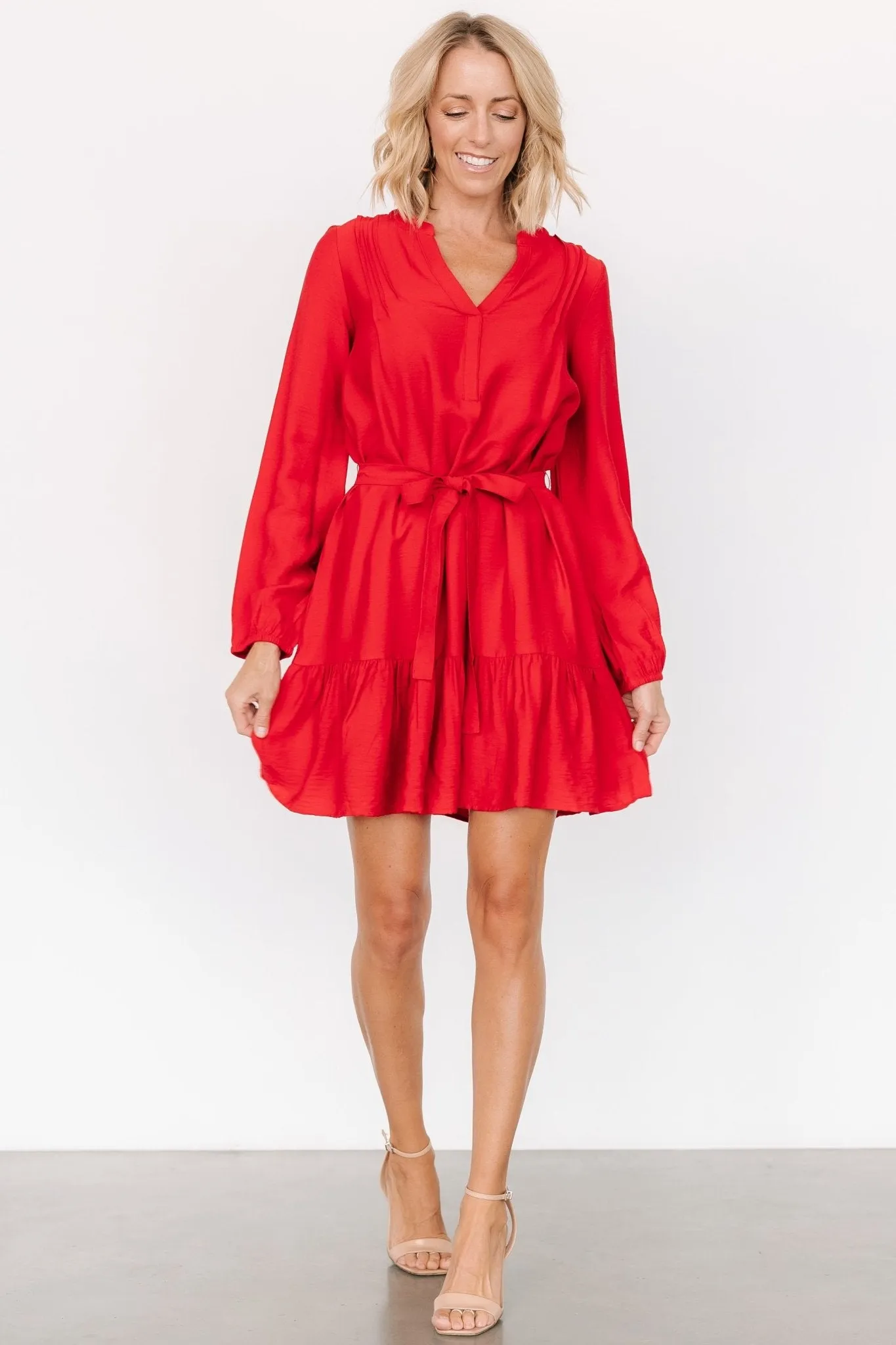 Fuji Short Dress | Red sold by Baltic Born product image thumbnail 5