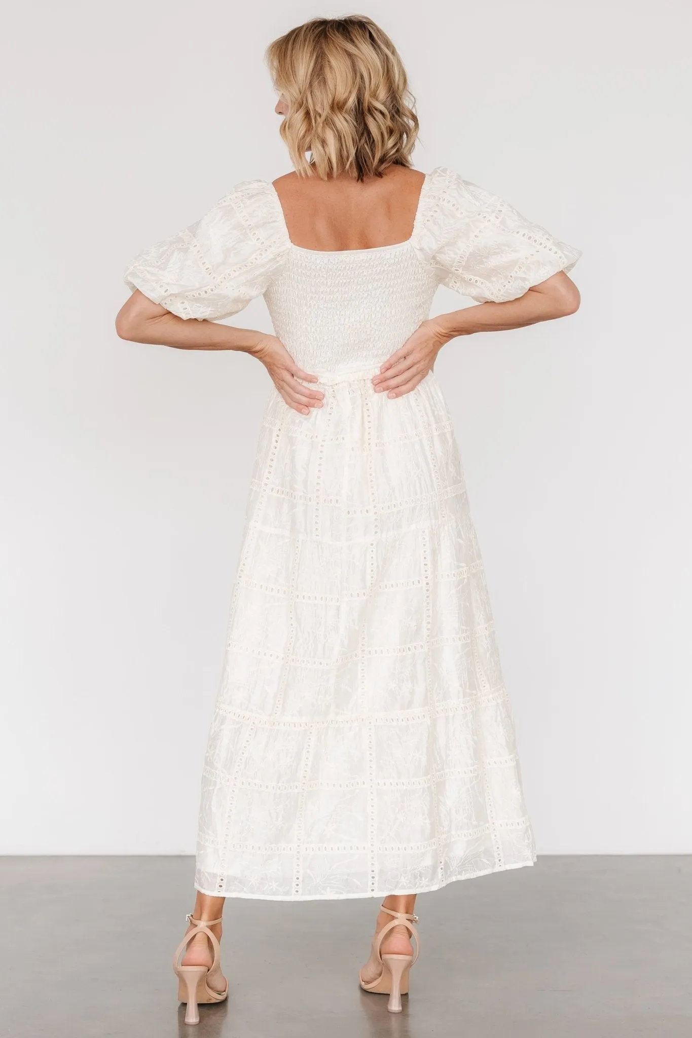 Colin Eyelet Dress | Cream sold by Baltic Born product image thumbnail 5