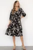 Riverside Midi Dress | Navy + Taupe sold by Baltic Born