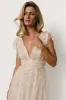 Karina Shimmer Gown | Ivory + Silver sold by Baltic Born
