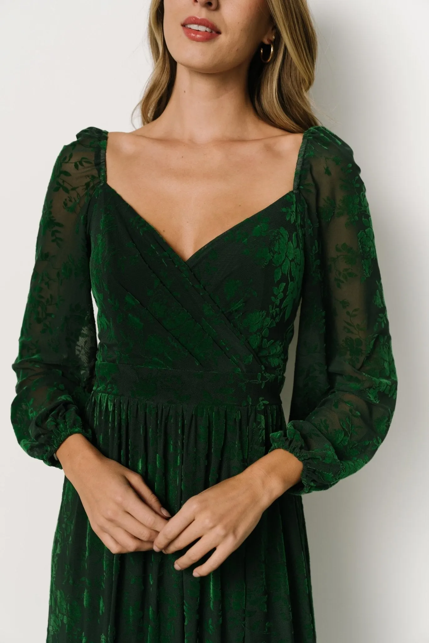 Mable Velvet Maxi Dress | Green sold by Baltic Born product image thumbnail 2
