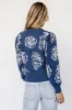 Blake Floral Sweater | Blue + Cream sold by Baltic Born