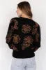 Blake Floral Sweater | Black + Camel sold by Baltic Born