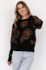 Blake Floral Sweater | Black + Camel sold by Baltic Born