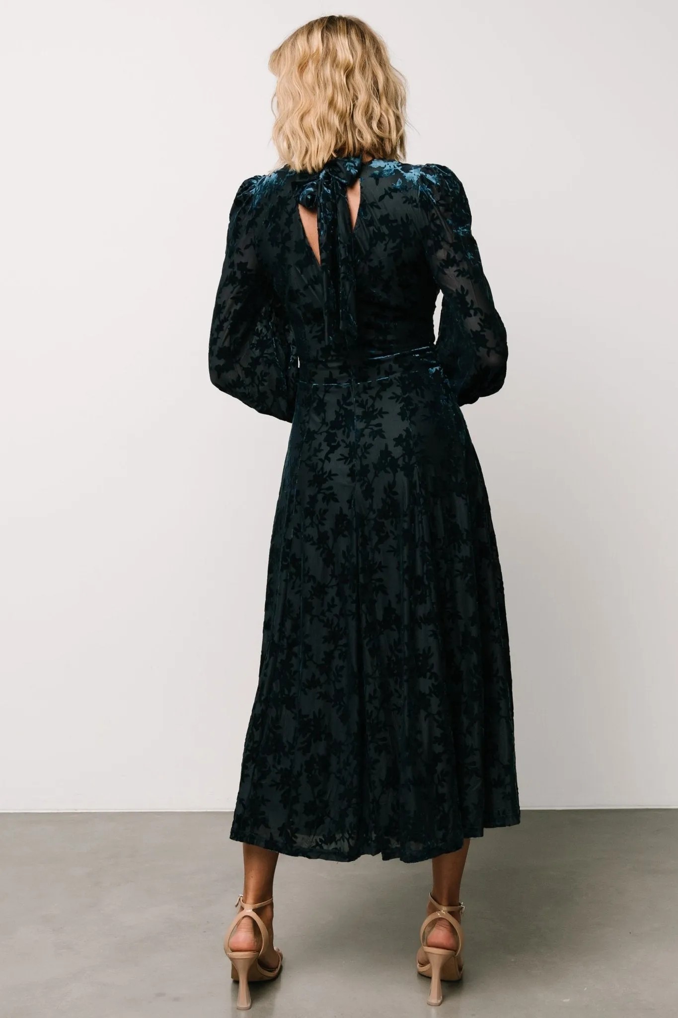 Savi Tie Back Dress | Deep Teal sold by Baltic Born product image thumbnail 4