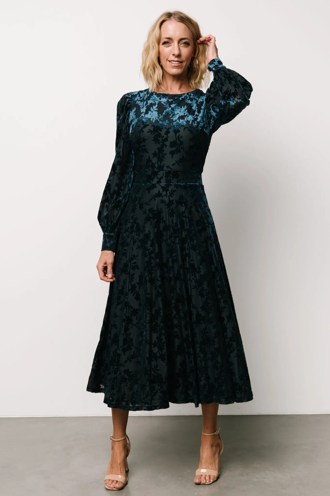 Savi Tie Back Dress | Deep Teal sold by Baltic Born