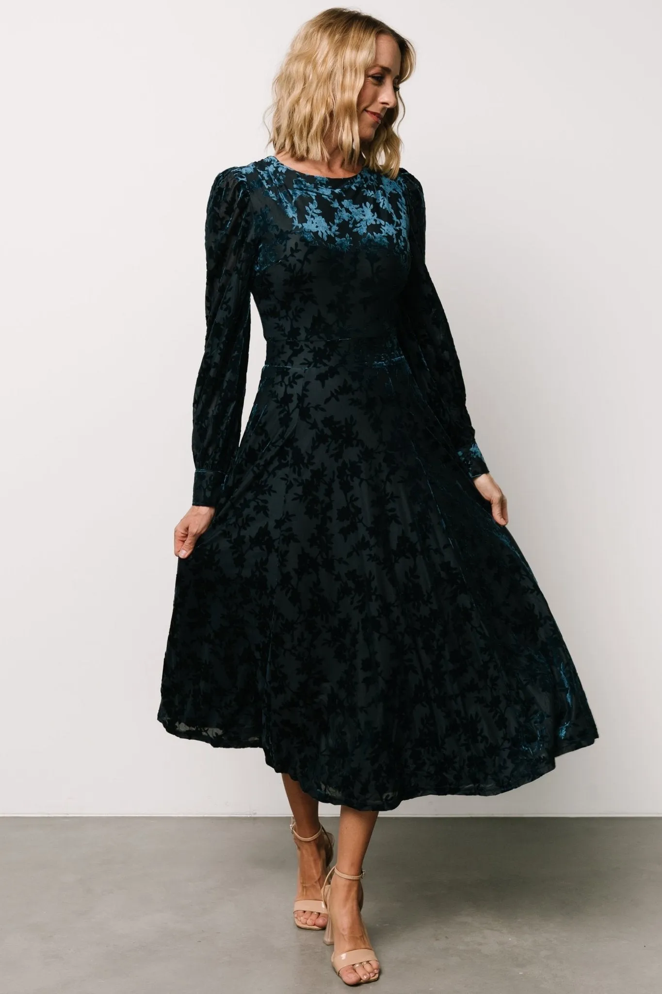 Savi Tie Back Dress | Deep Teal sold by Baltic Born product image thumbnail 3