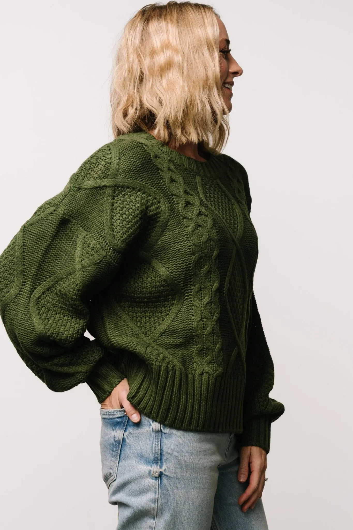 Anthony Knit Sweater | Green sold by Baltic Born product image thumbnail 2