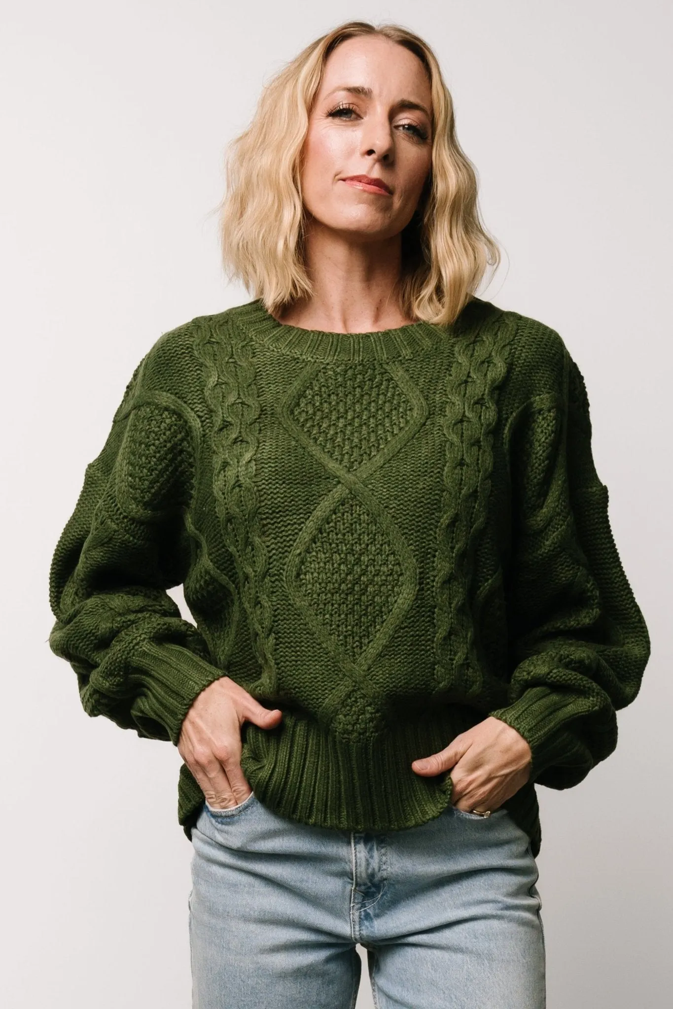 Anthony Knit Sweater | Green sold by Baltic Born product image thumbnail 5