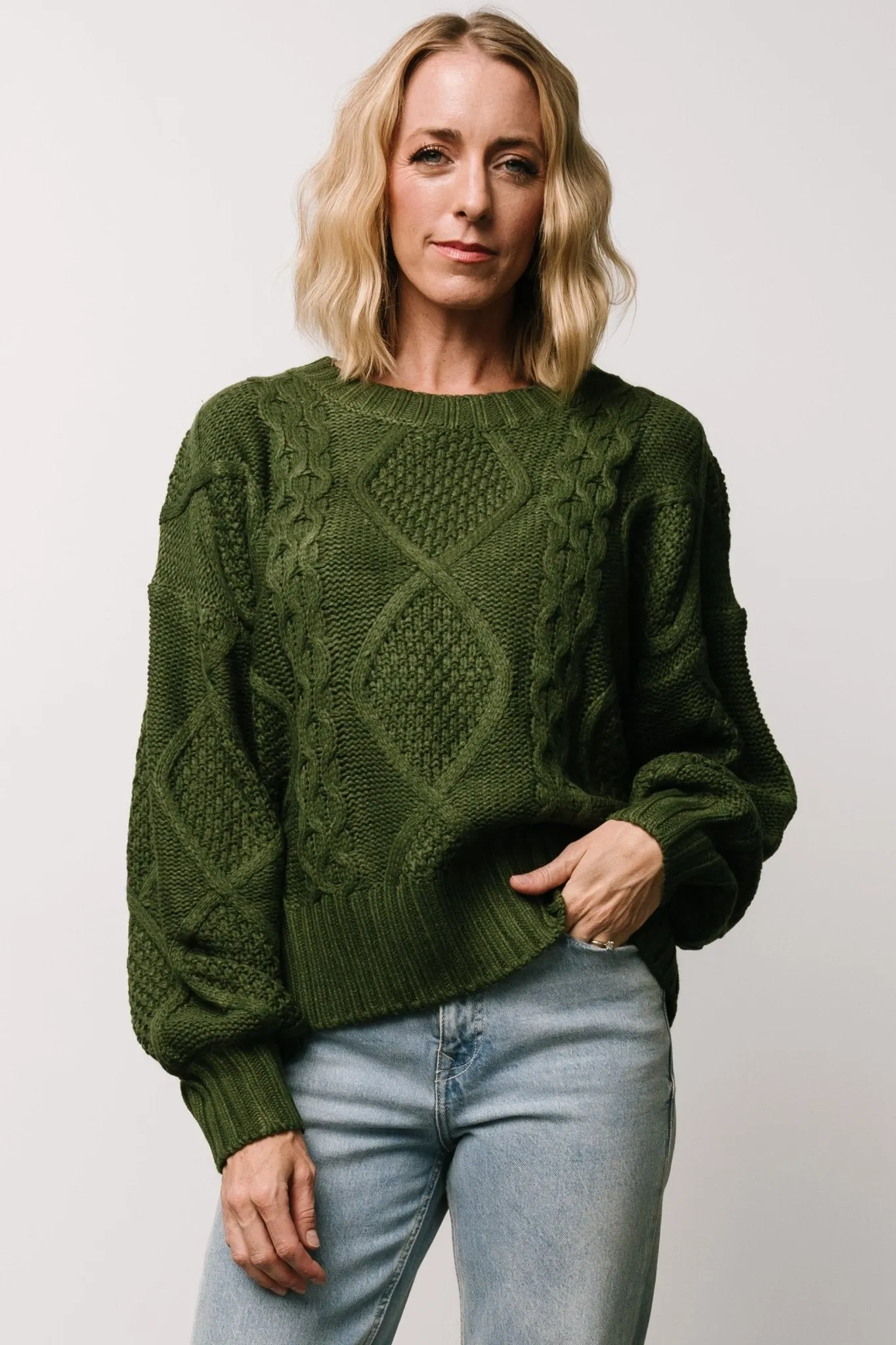 Anthony Knit Sweater | Green sold by Baltic Born product image thumbnail 3