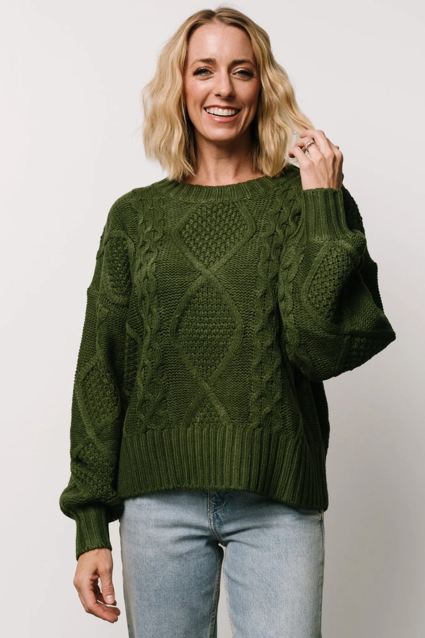Anthony Knit Sweater | Green sold by Baltic Born