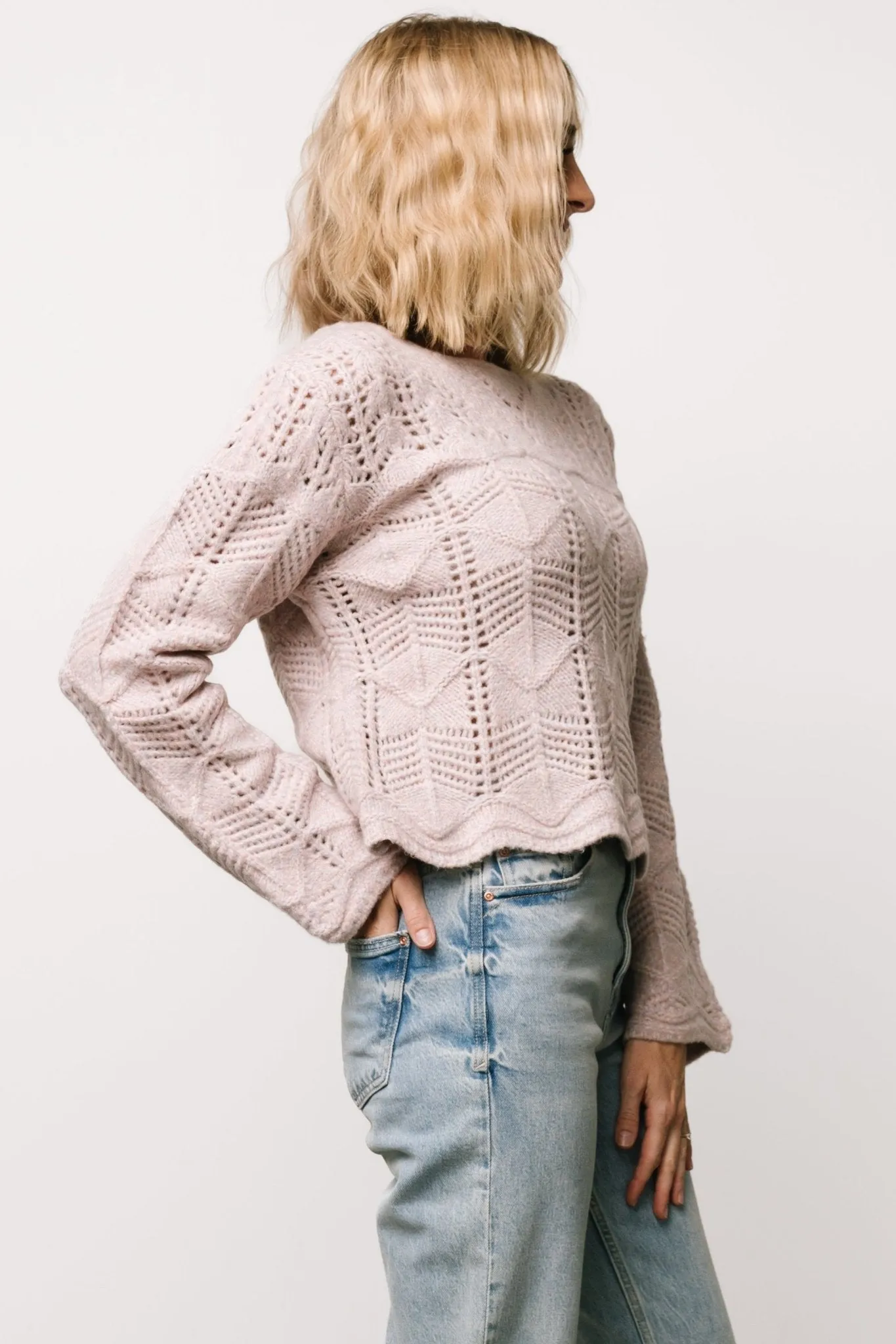 Jeanine Knit Sweater | Lilac sold by Baltic Born product image thumbnail 2