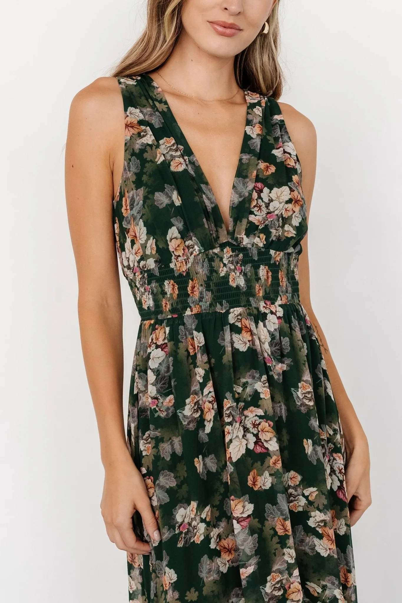 Imogen Maxi Dress | Deep Green Multi sold by Baltic Born product image thumbnail 2