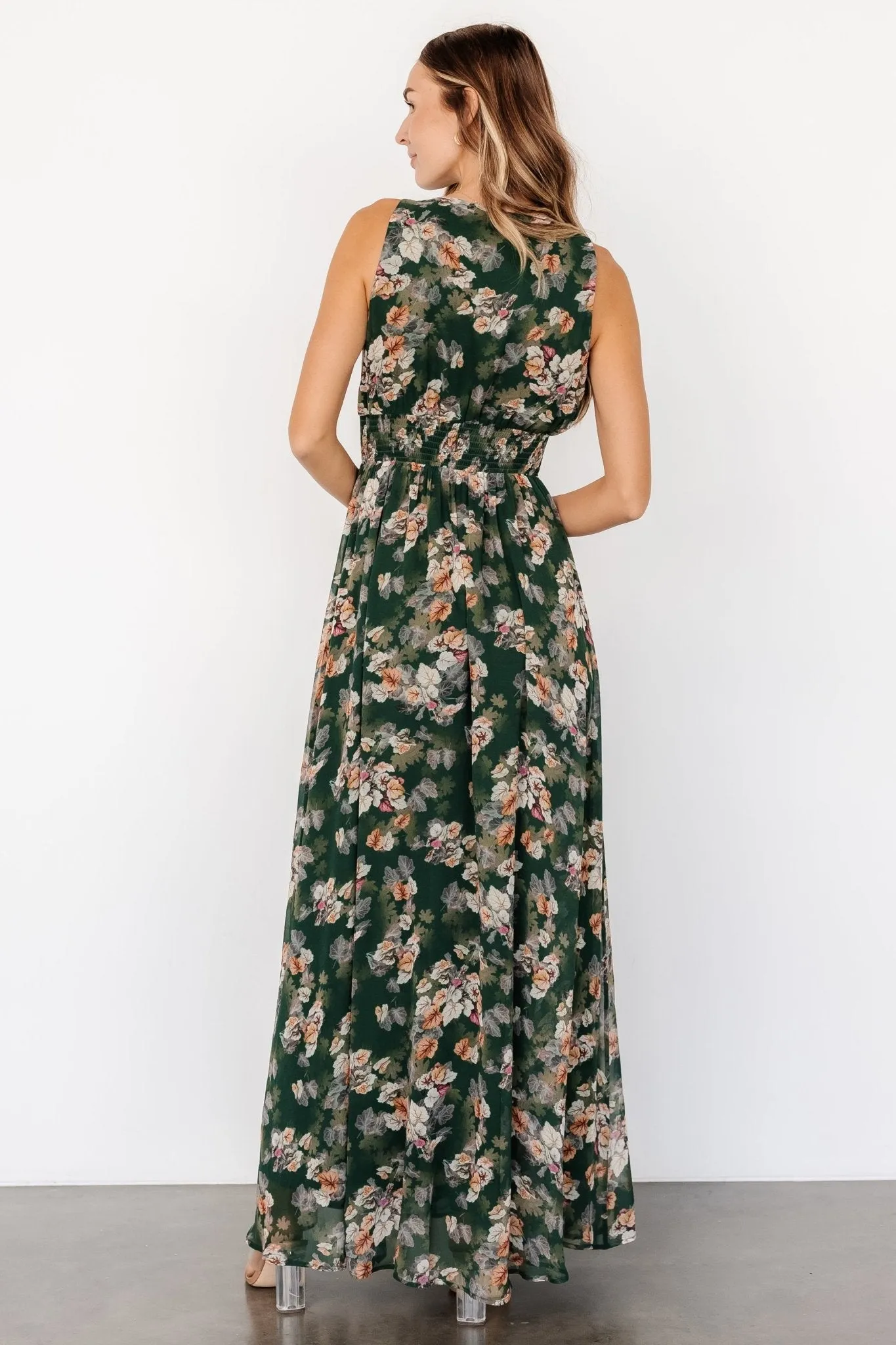 Imogen Maxi Dress | Deep Green Multi sold by Baltic Born product image thumbnail 4